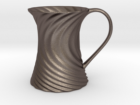 Mug in Polished Bronzed-Silver Steel