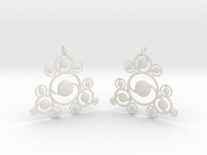 Earrings in White Natural TPE (SLS)