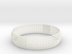 Bracelet in White Smooth Versatile Plastic
