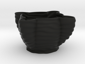 Groovy Planter in Black Smooth PA12
