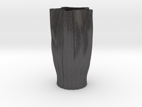 Vase 18 Redux in Dark Gray PA12 Glass Beads