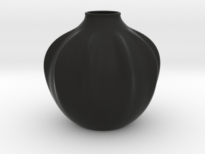 Vase 2220 in Black Smooth PA12