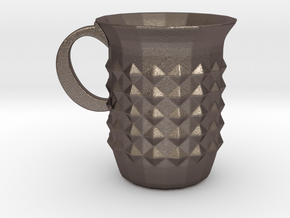 Tuesday Mug in Polished Bronzed-Silver Steel