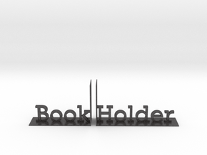 Book Holder in Dark Gray PA12 Glass Beads