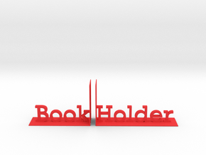 Book Holder in Red Smooth Versatile Plastic