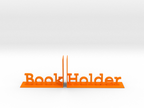 Book Holder in Orange Smooth Versatile Plastic