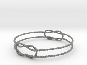 Knots Bracelet in Gray PA12 Glass Beads