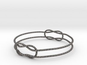 Knots Bracelet in Processed Stainless Steel 17-4PH (BJT)