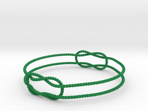 Knots Bracelet in Green Smooth Versatile Plastic