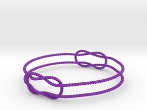 Knots Bracelet in Purple Smooth Versatile Plastic