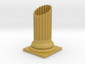 Doric Column Penholder in Tan Fine Detail Plastic