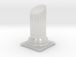 Doric Column Penholder in Clear Ultra Fine Detail Plastic