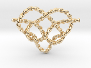 Heart Knot in 14K Yellow Gold