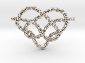 Heart Knot in Platinum