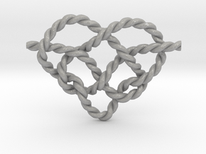 Heart Knot in Aluminum