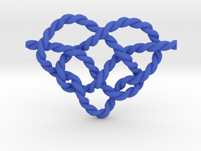 Heart Knot in Blue Smooth Versatile Plastic