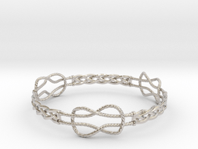 Bracelet in Rhodium Plated Brass