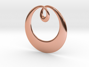 Curve Pendant in Polished Copper