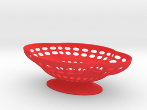 Soap Dish in Red Smooth Versatile Plastic