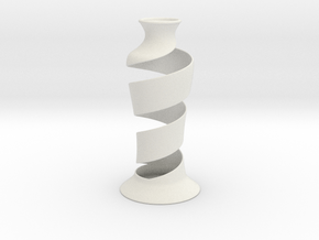 Ribbon Vase in White Natural TPE (SLS)
