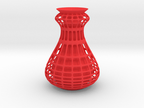 Cagy Vase in Red Smooth Versatile Plastic