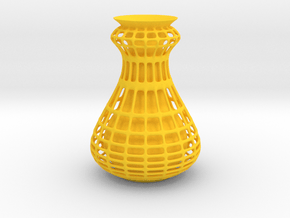Cagy Vase in Yellow Smooth Versatile Plastic