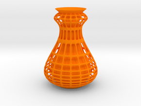 Cagy Vase in Orange Smooth Versatile Plastic
