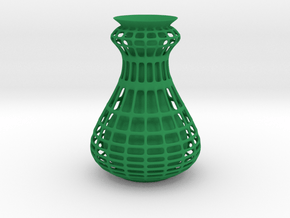 Cagy Vase in Green Smooth Versatile Plastic