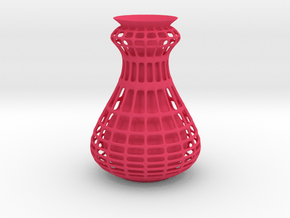 Cagy Vase in Pink Smooth Versatile Plastic