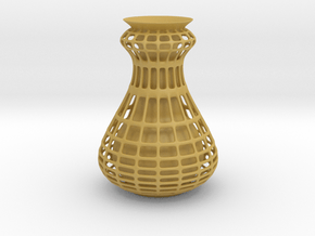 Cagy Vase in Tan Fine Detail Plastic