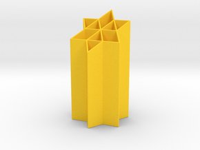 6PS Penholder in Yellow Smooth Versatile Plastic