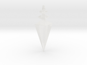 Pendulum 1256 in Clear Ultra Fine Detail Plastic