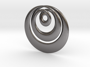 Curves Pendant in Processed Stainless Steel 17-4PH (BJT)