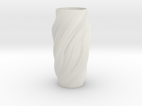 Sunday Fractal Vase in PA11 (SLS)