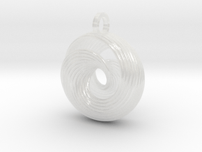 Mobius Pendant Redux in Clear Ultra Fine Detail Plastic