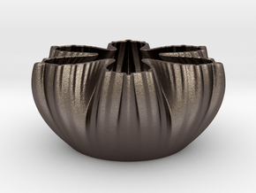 FBowl 2002 in Polished Bronzed-Silver Steel