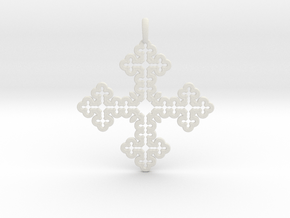 Koch Cross in White Natural Versatile Plastic