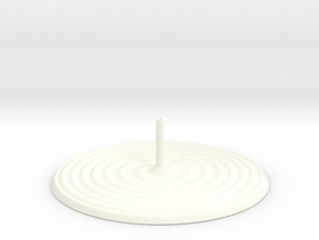 Spiral incense burner in White Smooth Versatile Plastic