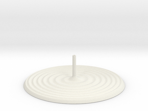 Spiral incense burner in White Natural TPE (SLS)