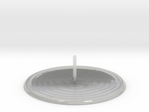Spiral incense burner in Clear Ultra Fine Detail Plastic