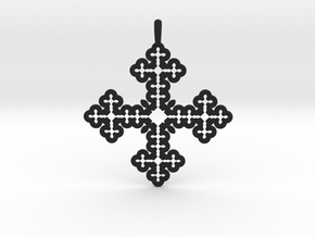 Koch Cross in Black Smooth Versatile Plastic