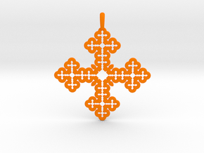 Koch Cross in Orange Smooth Versatile Plastic