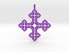 Koch Cross in Purple Smooth Versatile Plastic
