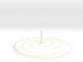 3 Spirals Incense Holder in White Smooth Versatile Plastic