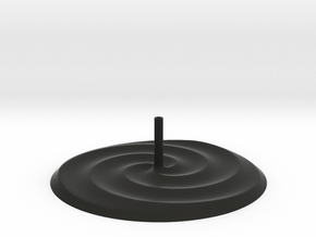 3 Spirals Incense Holder in Black Smooth Versatile Plastic