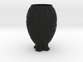 Vase 04022021 in Black Smooth PA12