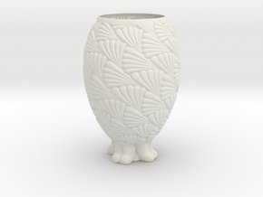 Vase 04022021 in White Natural TPE (SLS)