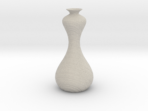 Groovy Vase in Natural Sandstone