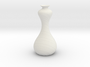 Groovy Vase in White Natural TPE (SLS)
