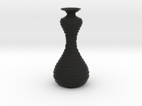 Groovy Vase B in Black Natural TPE (SLS)